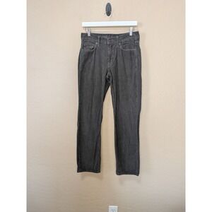 American Eagle Mens Original Straight Corduroy Pants Grey 28/30 Cotton Trousers